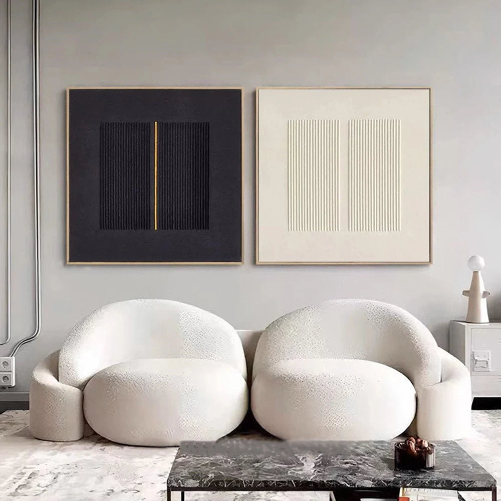 Modern Nordic 3D Texture Wall Poster