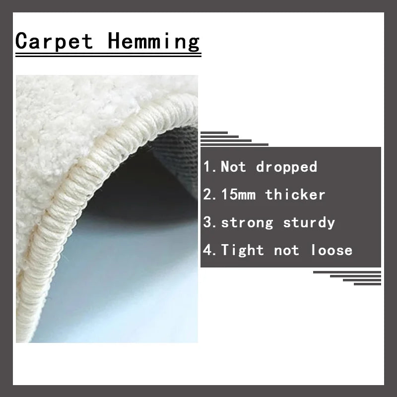 Minimalist Bedroom Bedside Carpet