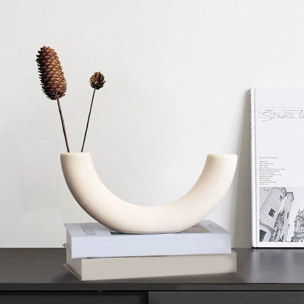 Enchanting Crescent Moon Vase
