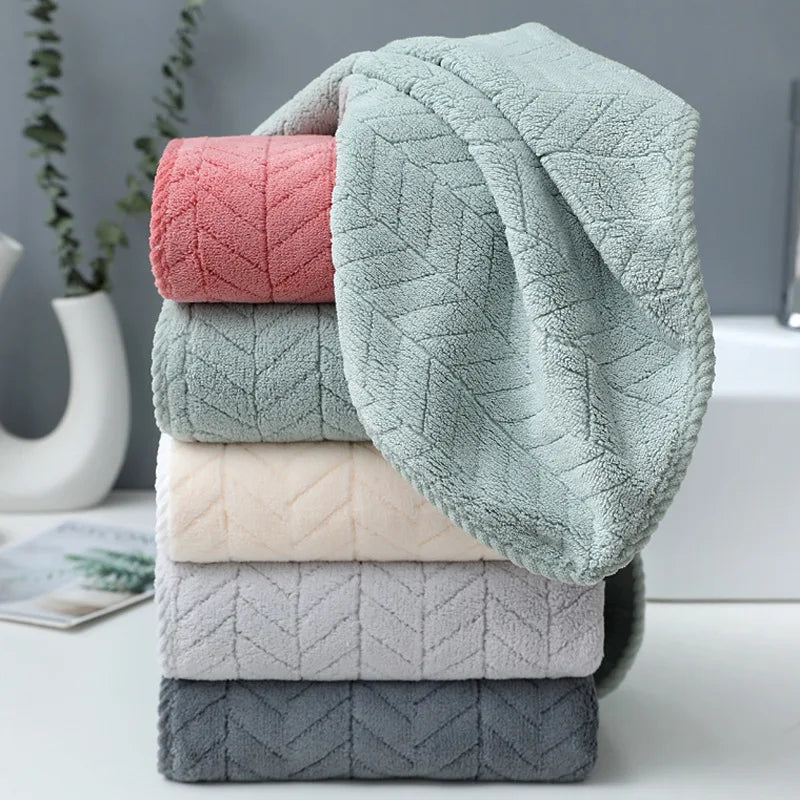 Thickened Coral velvet cotton bath towel