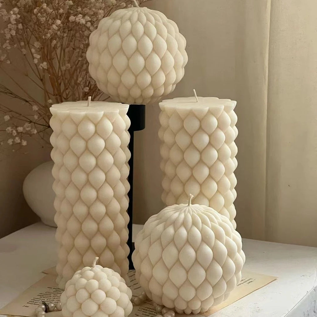 Fried Dough Twists round candle