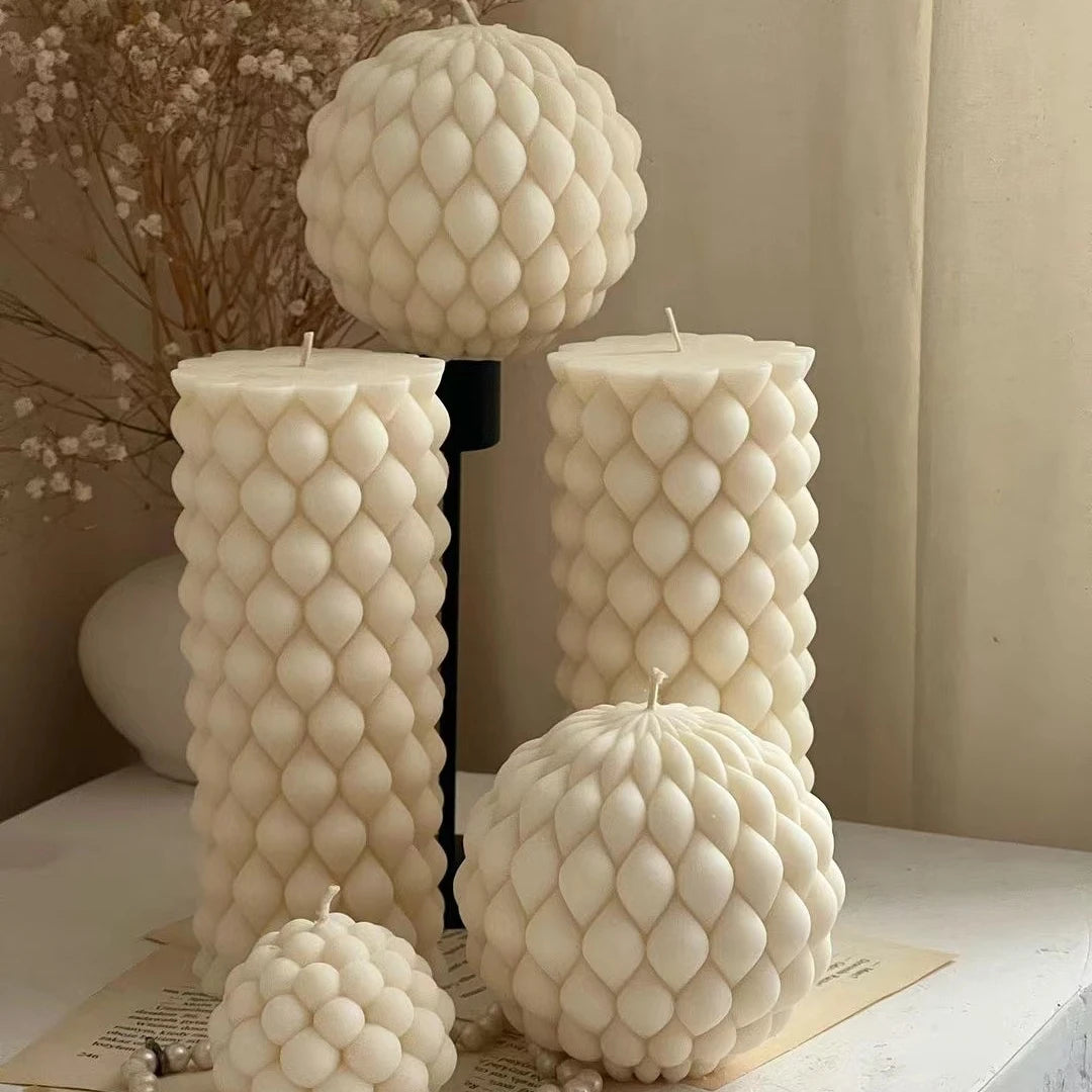Fried Dough Twists round candle