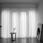 Solid Color Sheer Curtain