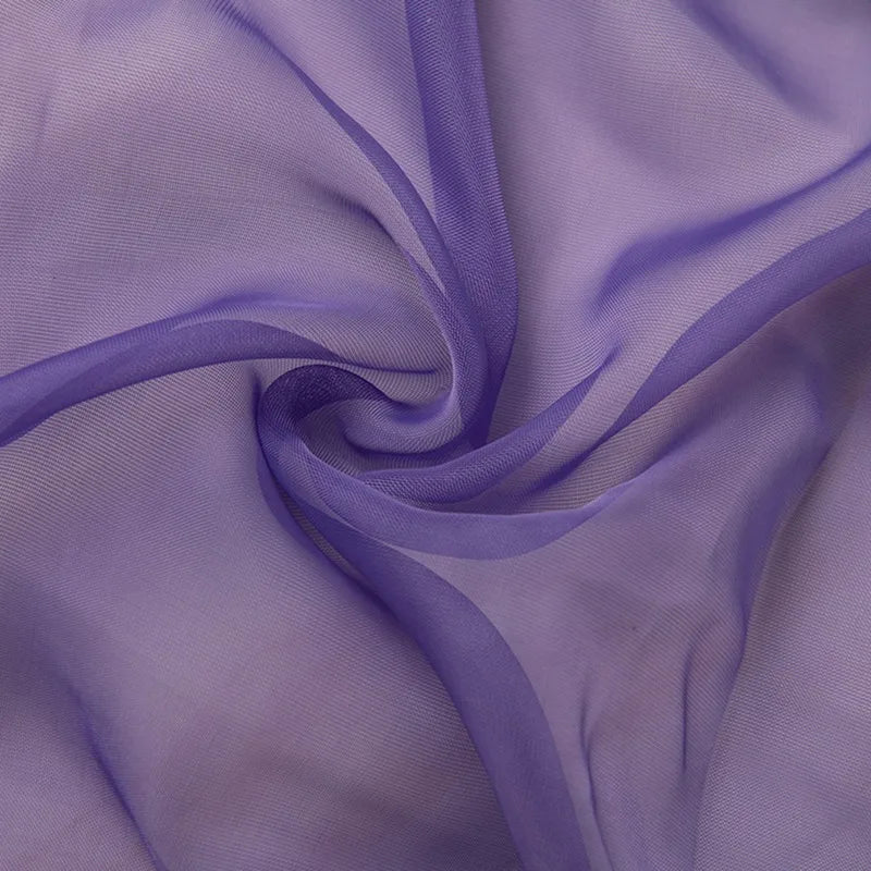 Solid Color Sheer Curtain