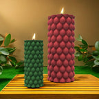 Fried Dough Twists round candle