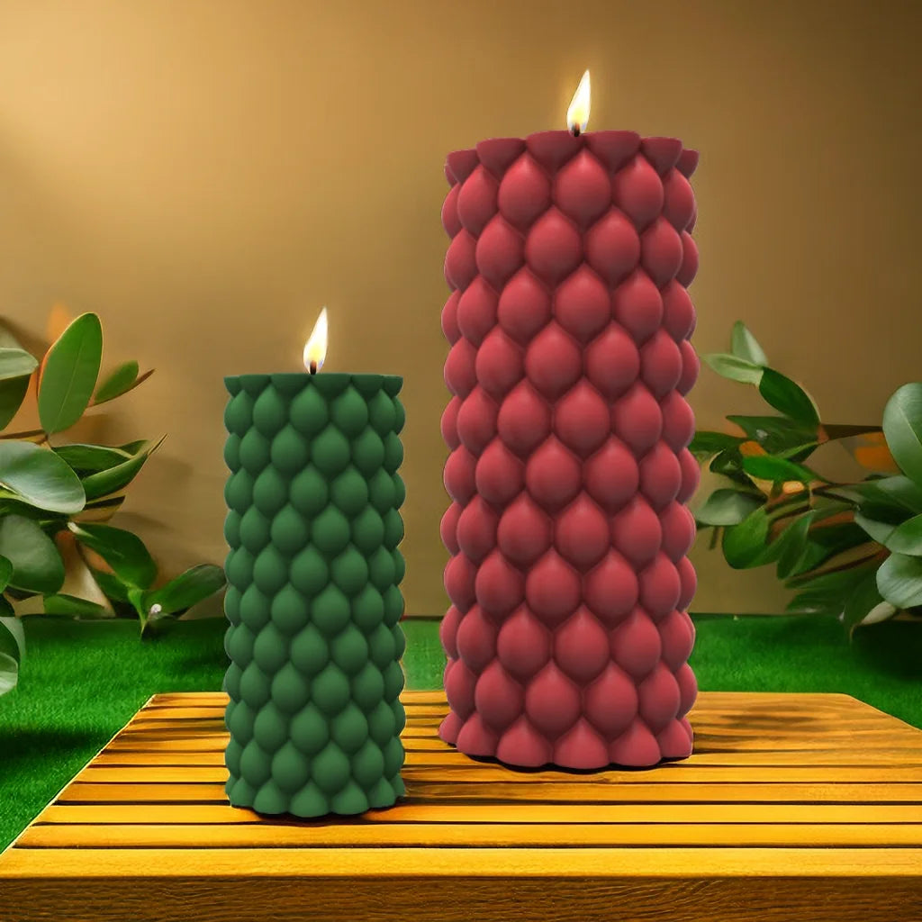 Fried Dough Twists round candle