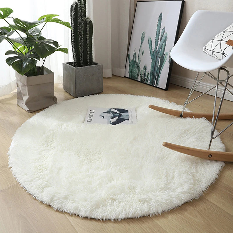Fur Round Mat Kids