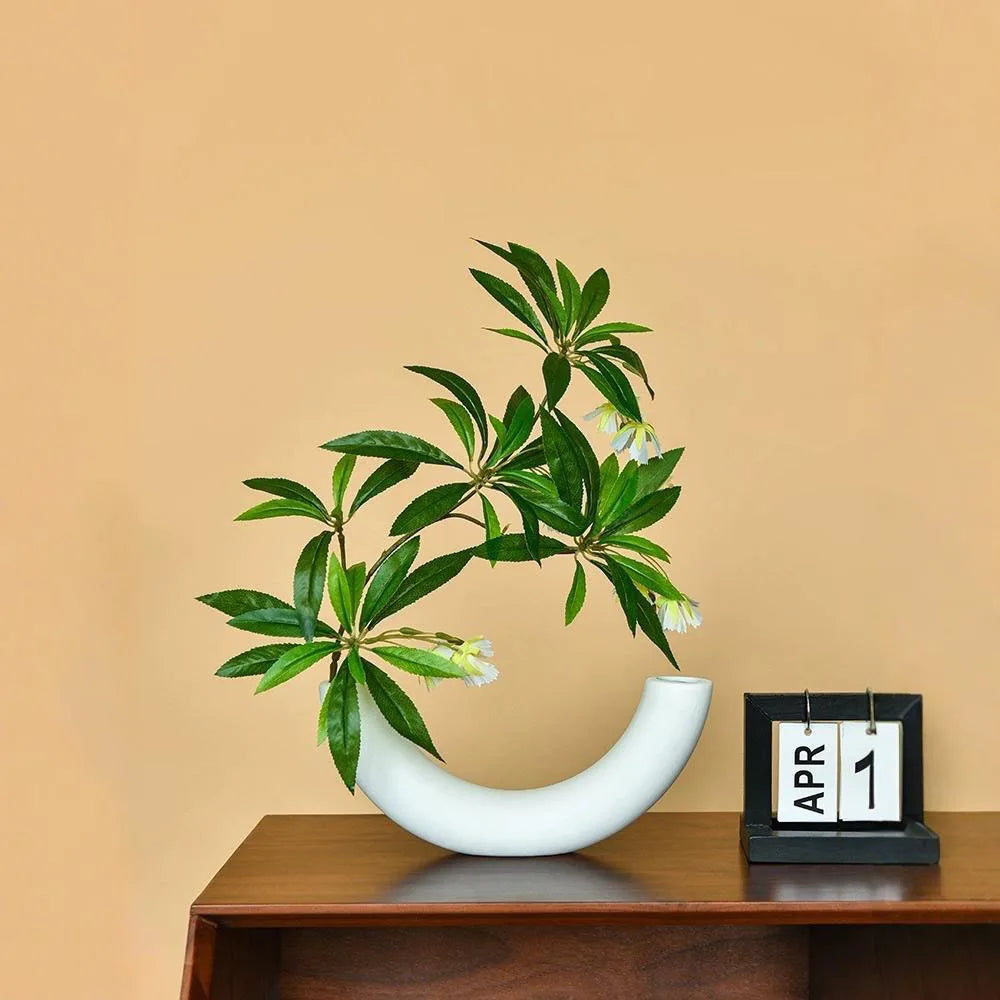 Enchanting Crescent Moon Vase