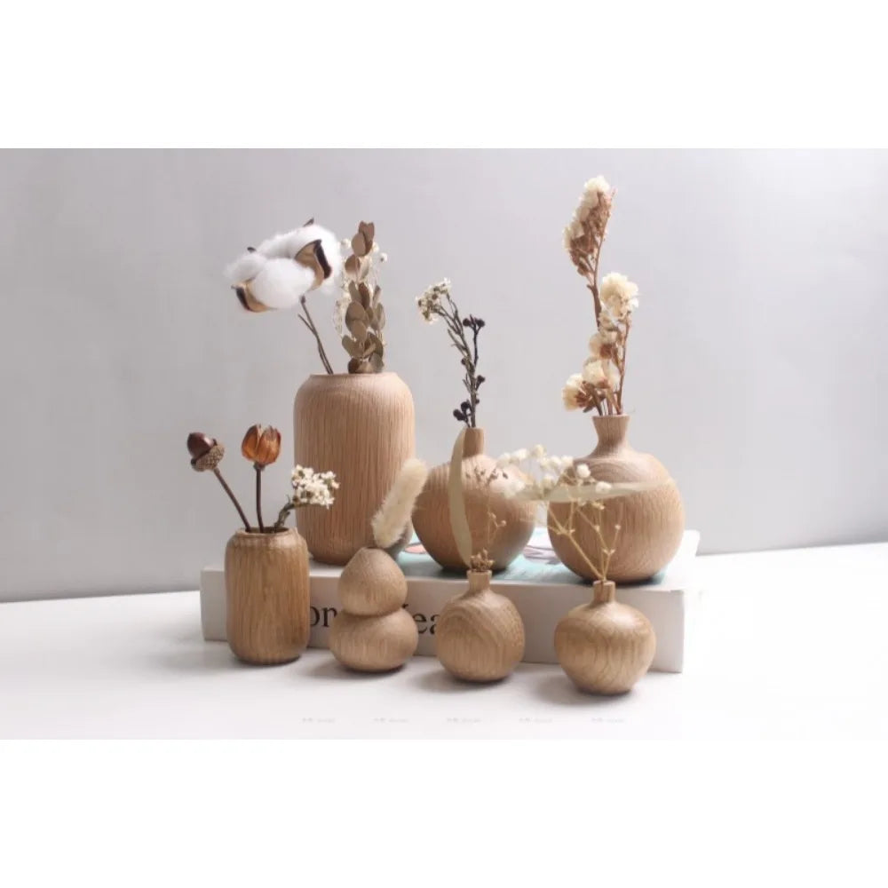 Solid Wood Vase Black Walnut Small Ornaments
