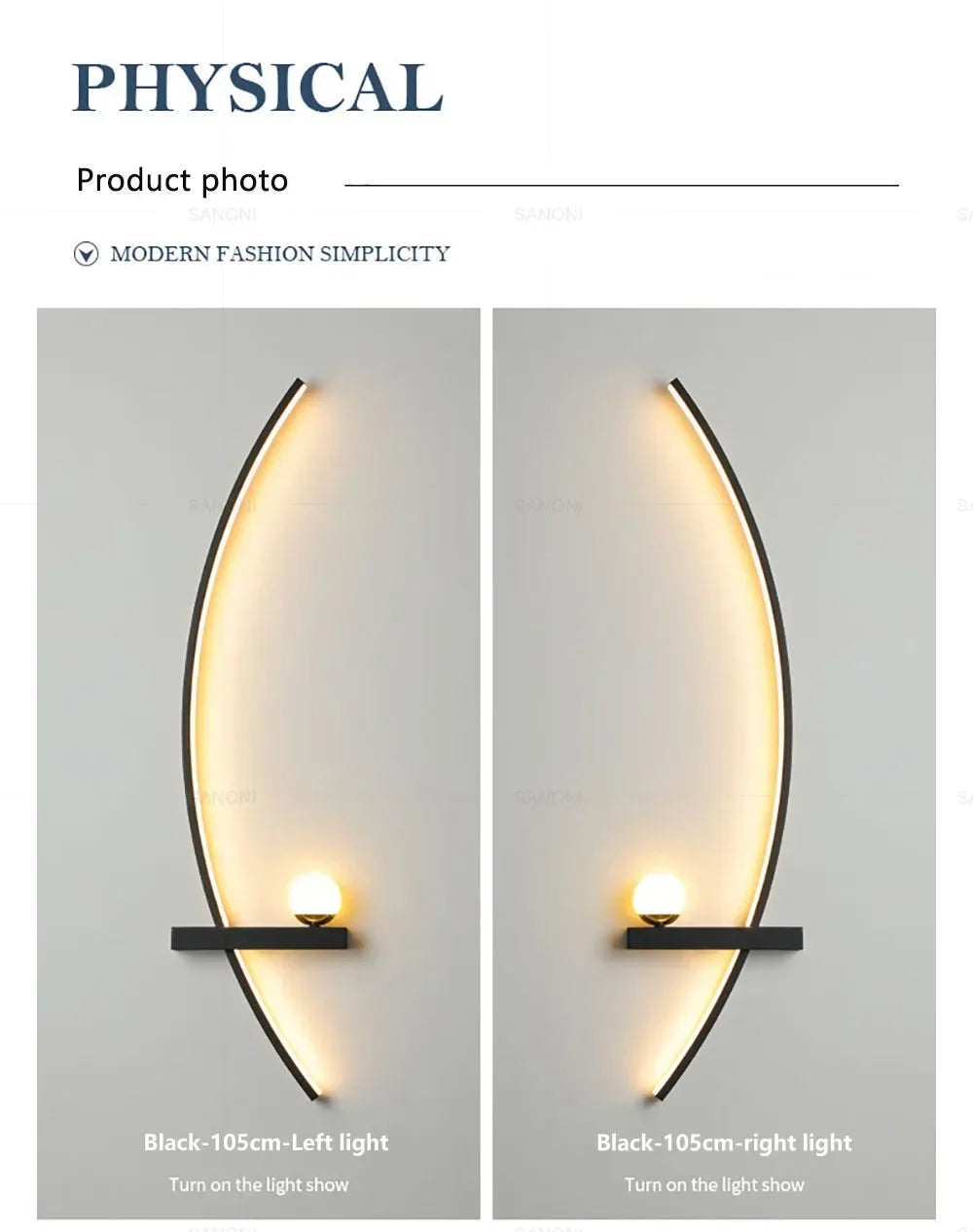 Nordic LED Wall Lamp Stripes