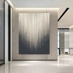 Modern Abstract Luxury Retro Black Gray Canvas