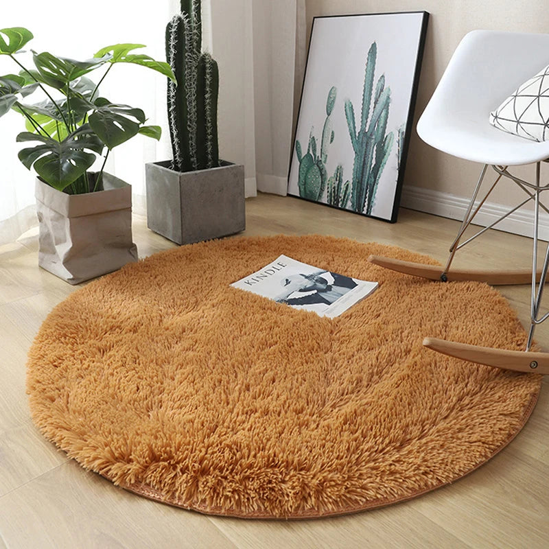 Fur Round Mat Kids