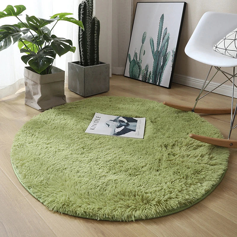 Fur Round Mat Kids