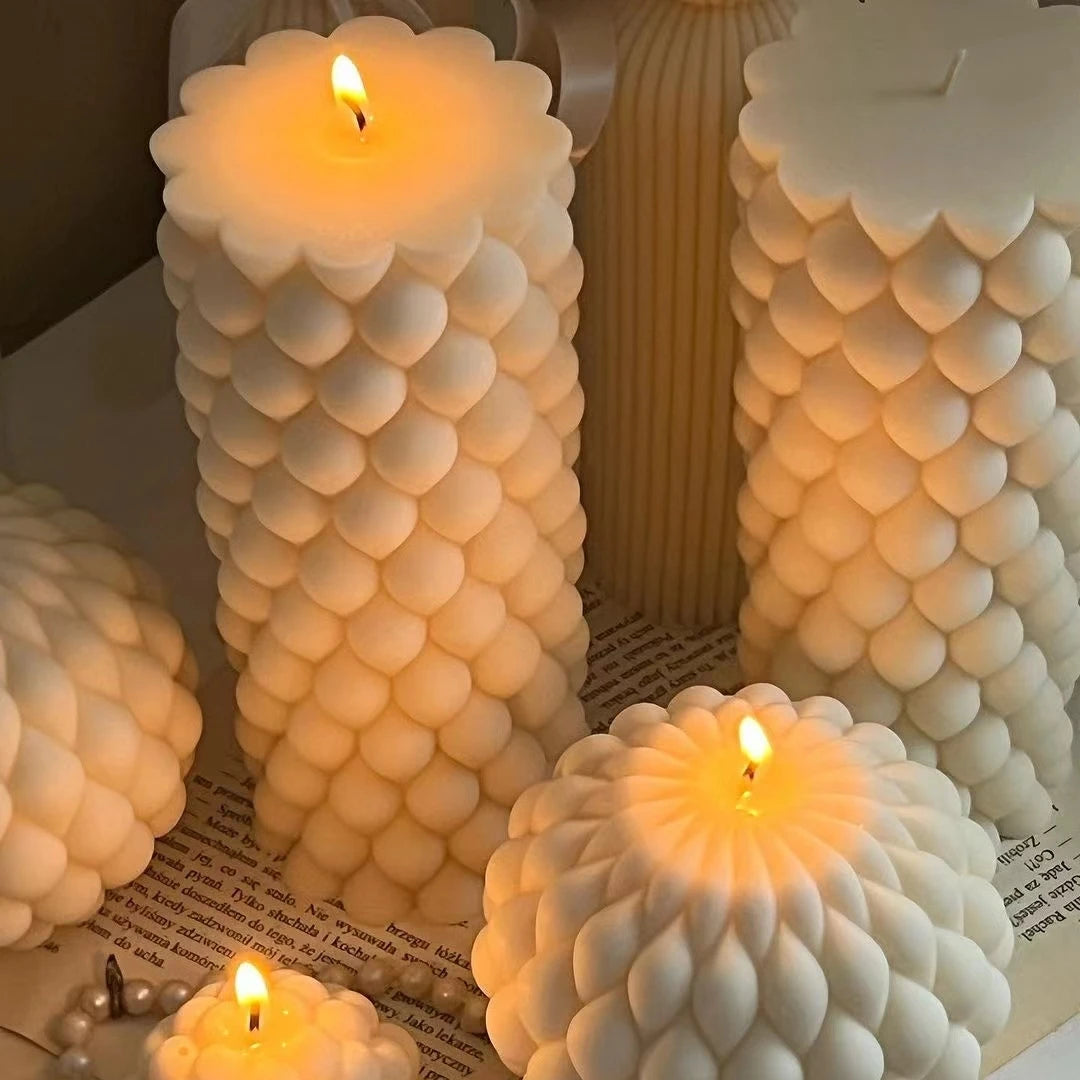 Fried Dough Twists round candle