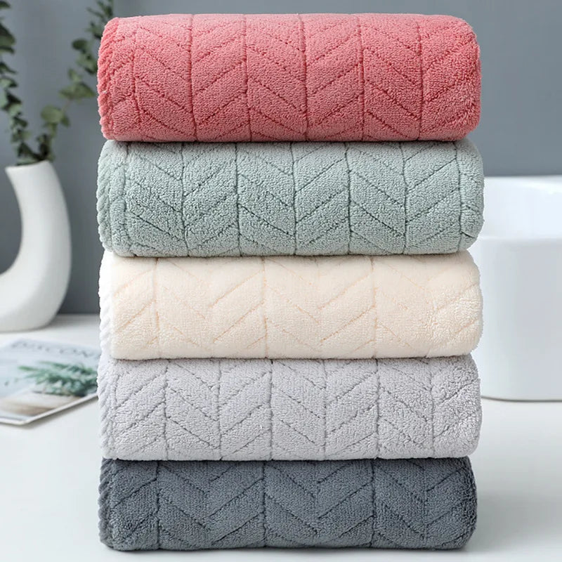 Thickened Coral velvet cotton bath towel