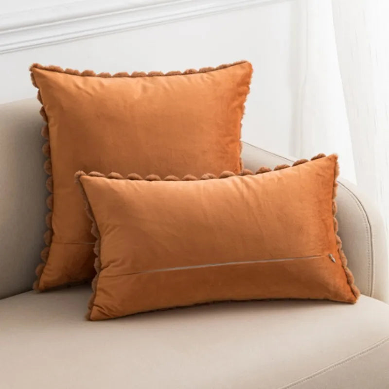 Faux Rabbit Fur Cushion Cover